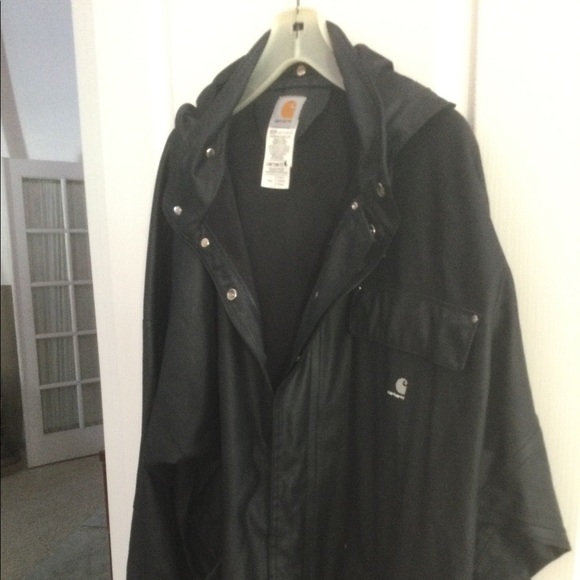 SoldMens already lowered price firm   New Chrhartt XL raincoat with hood - Picture 4 of 10